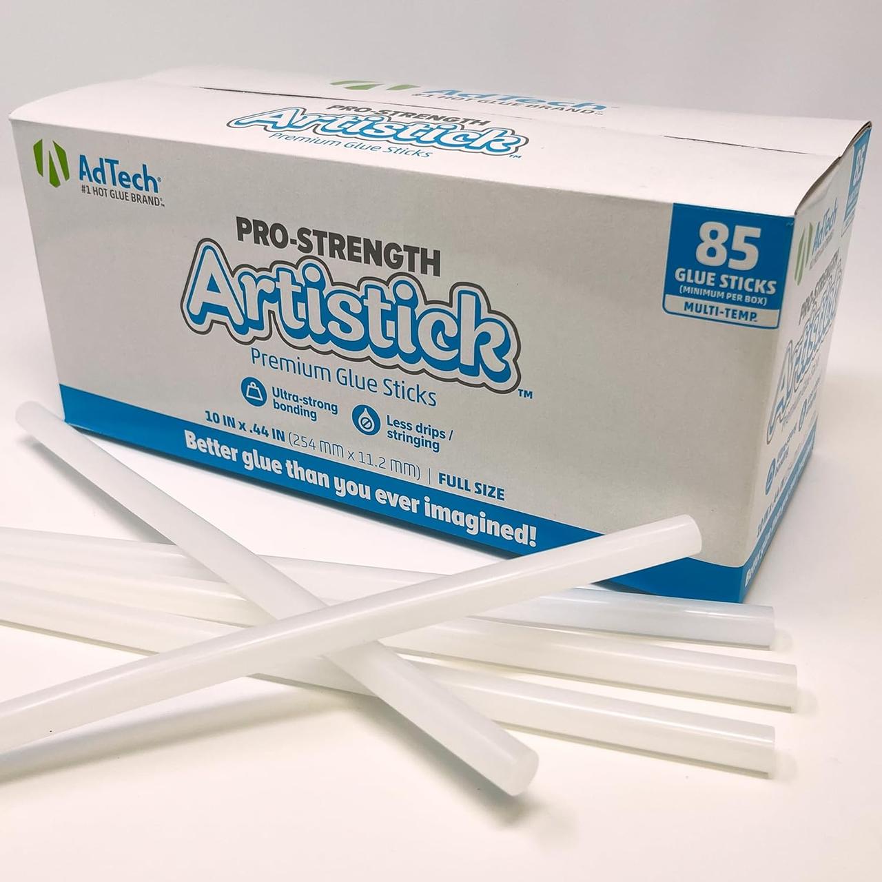 Стержні клейові AdTech Artistick 25 см 85 стрижнів Білий