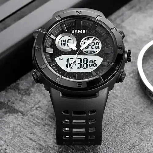 Часы наручные мужские Skmei 2014BKWT Black (tf4759) - фото 3 Часы наручные мужские Skmei 2014BKWT Black (tf4759) - фото 3