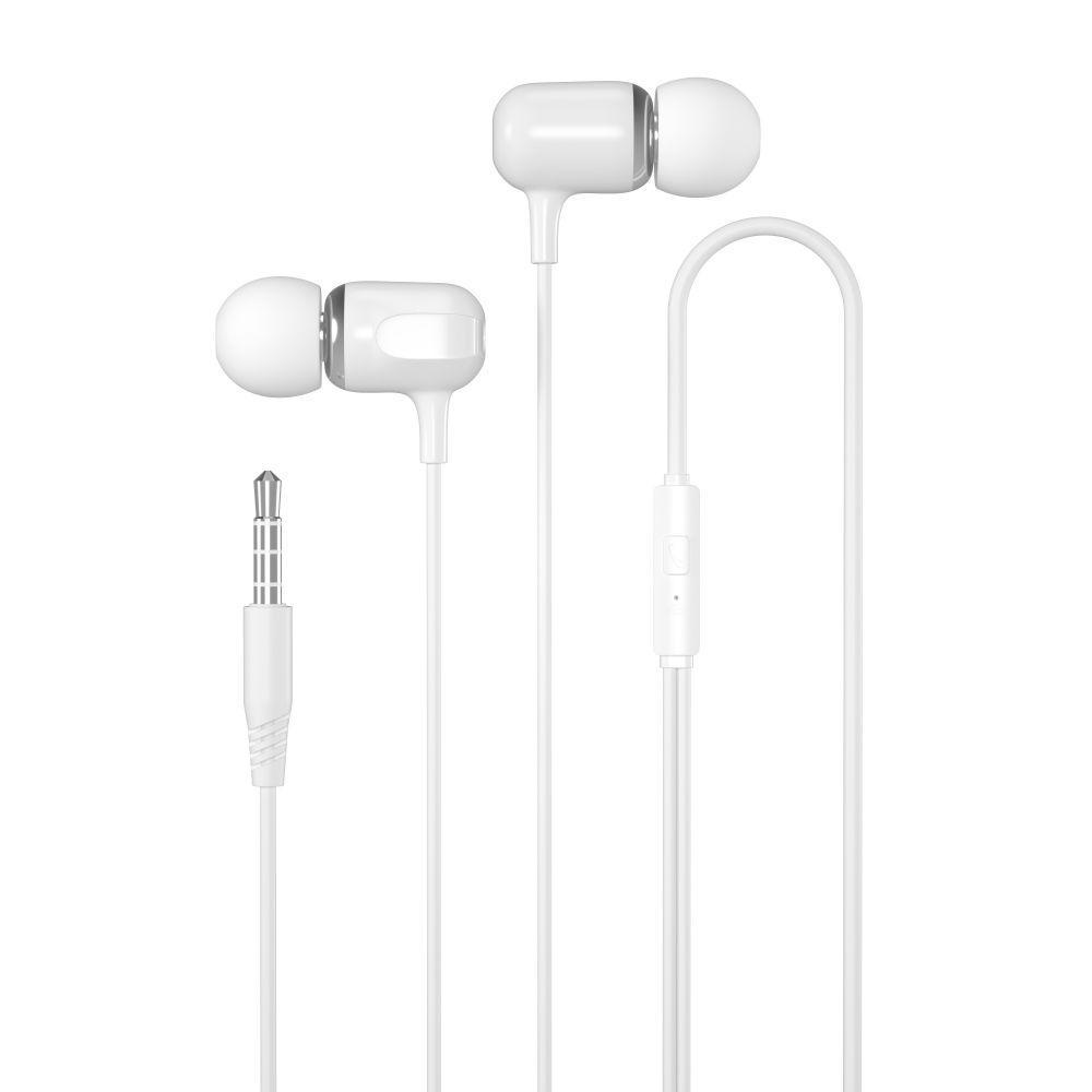 Наушники проволоки вакуумные Xo EP31 с микрофоном для музыки и звонков Белый (1920281215)