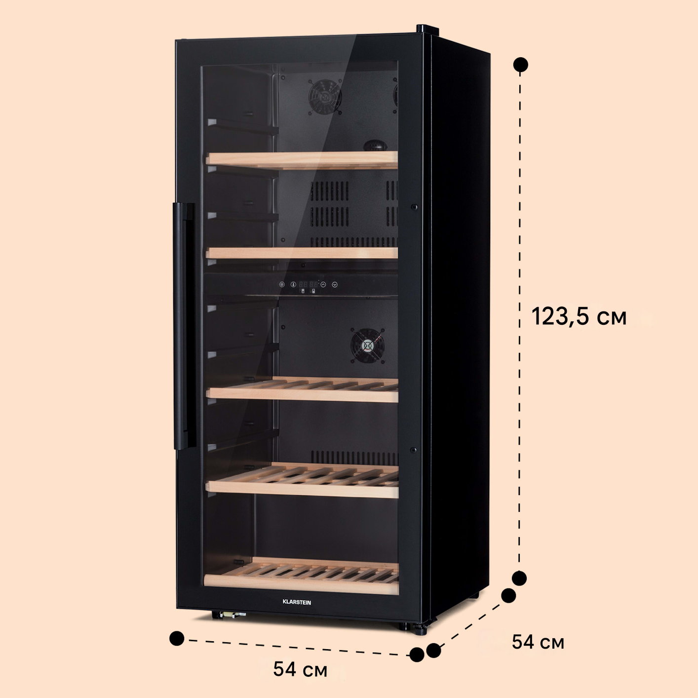 Винный холодильник KLARSTEIN Barossa 91 Duo 204 л 79 бутылок (10045826) - фото 6 Винный холодильник KLARSTEIN Barossa 91 Duo 204 л 79 бутылок (10045826) - фото 6