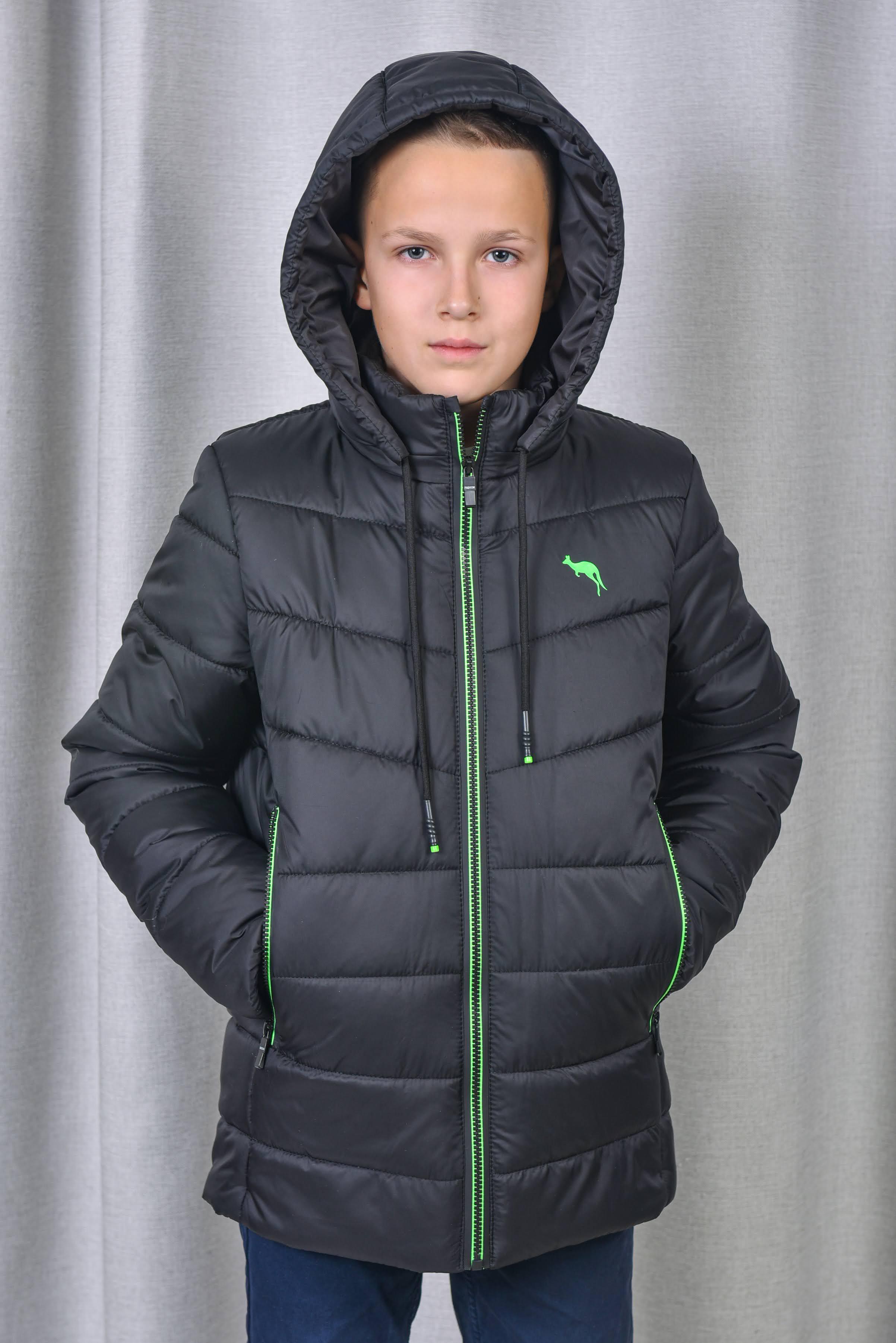 Куртка для хлопчика демісезонна Kangaroo 146-152 см Чорний (PL-93647-152ч) - фото 3 Куртка для хлопчика демісезонна Kangaroo 146-152 см Чорний (PL-93647-152ч) - фото 3
