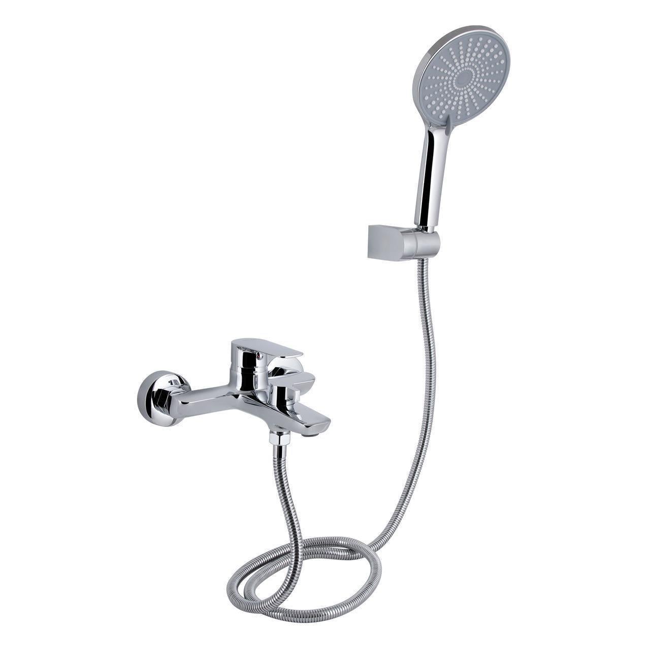 Смеситель для ванны Qtap Leo New QTLEO259CRM45563 с душевым гарнитуром Chrome (2552213017)