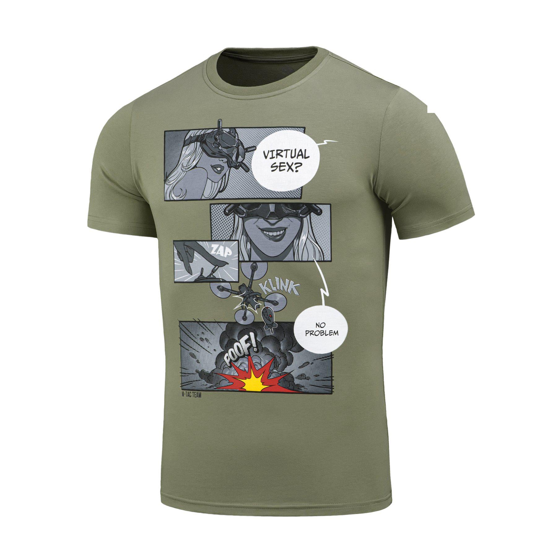 Футболка M-Tac Comics Drone Girl L Light Olive