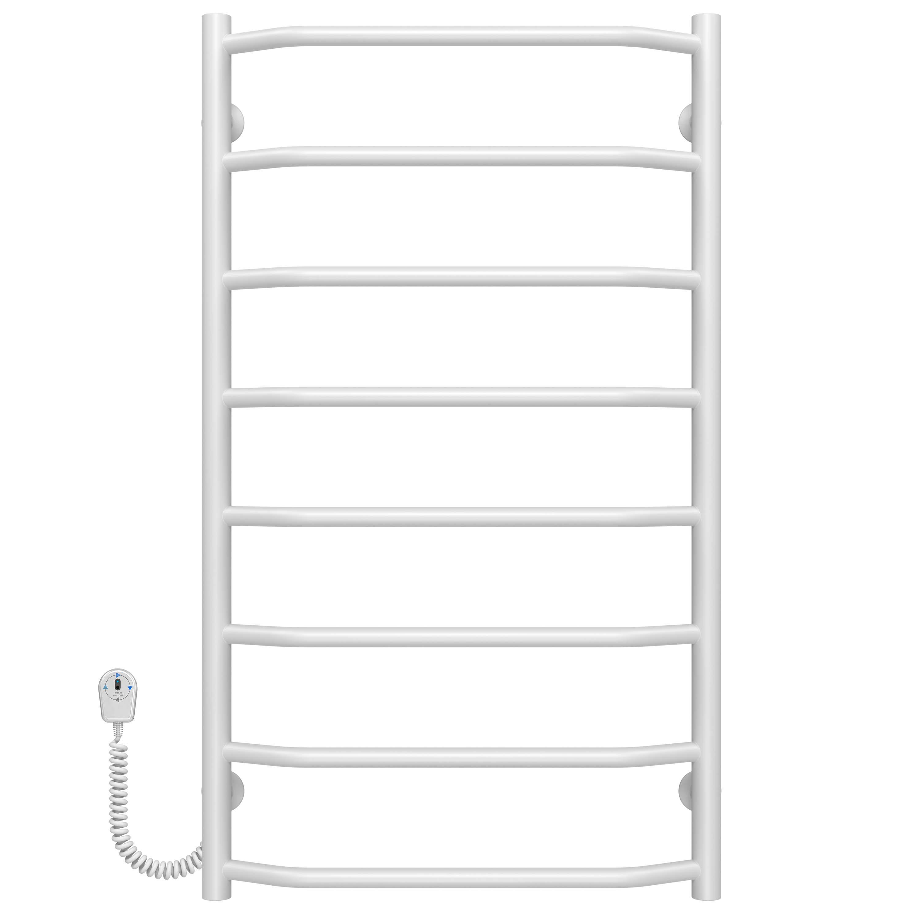 Полотенцесушитель электрический Deffi Трапеция П8 EF16 левое подключение нержавеющая сталь 500х900 мм Белый (C.TR.90.50.8.E.W.L.5)