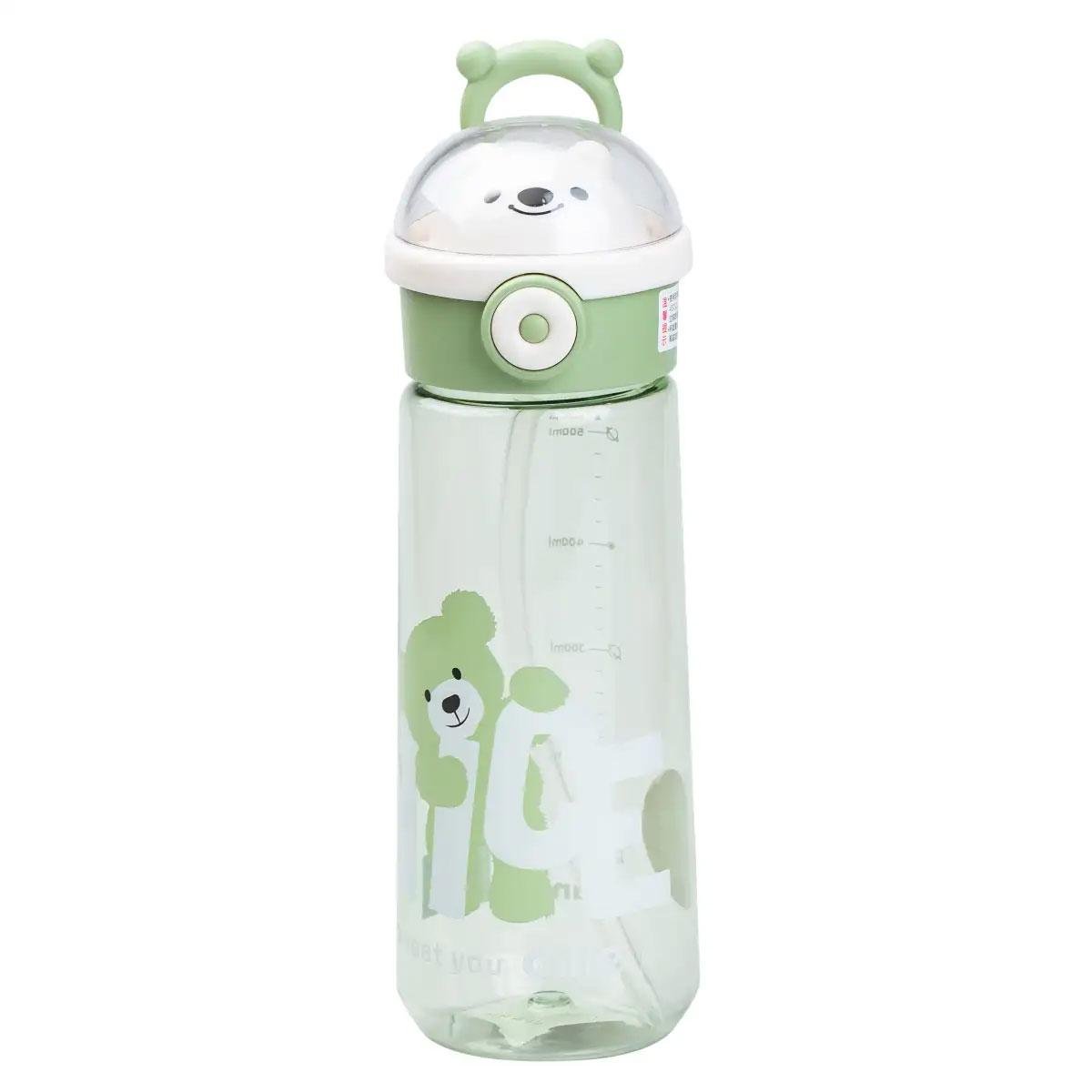 Бутылка для воды с трубочкой 620 мл Зеленый (4456) Бутылка для воды с трубочкой 620 мл Зеленый (4456)