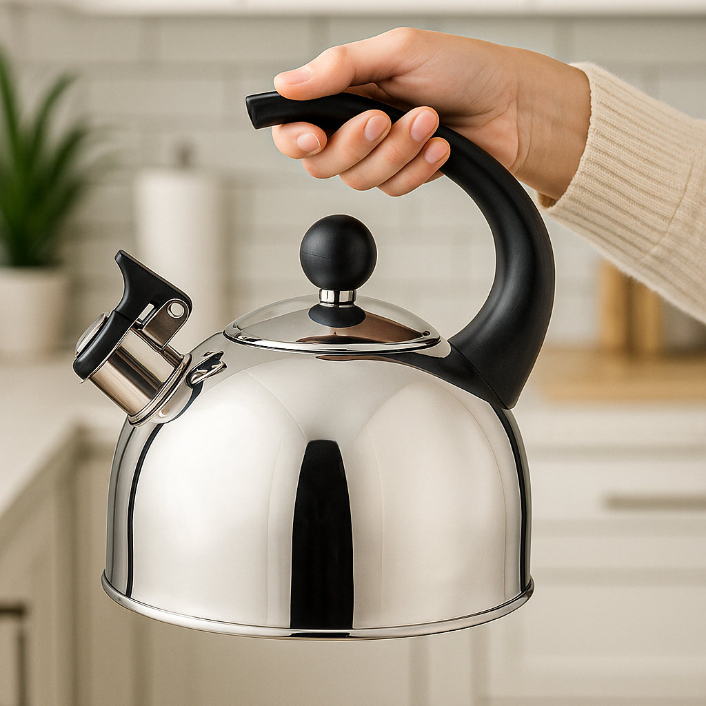 Чайник для плиты со свистком SpiralSteel нержавеющая сталь одинарное дно 1,5 л (03-MH-4883) - фото 2 Чайник для плиты со свистком SpiralSteel нержавеющая сталь одинарное дно 1,5 л (03-MH-4883) - фото 2