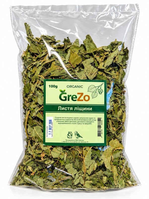 Листья орешника GreZo 100 г