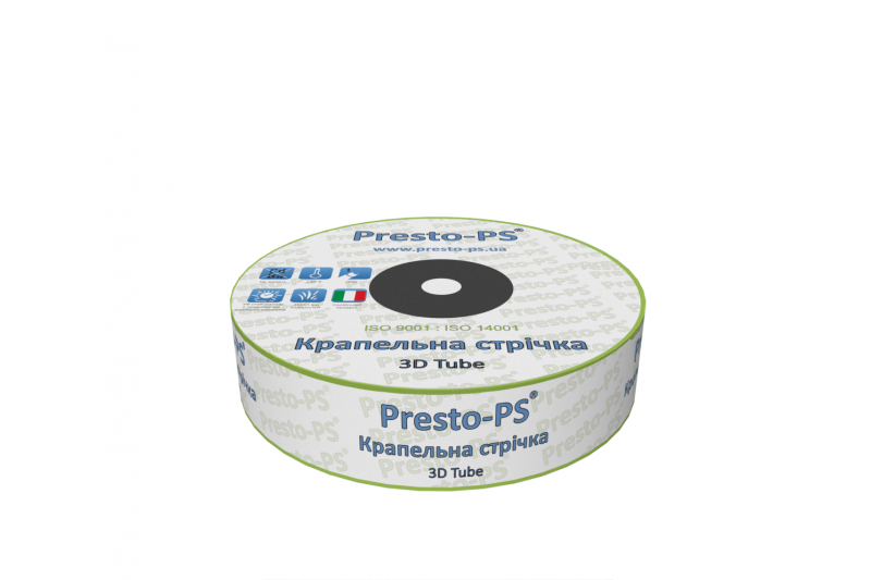Капельная лента Presto-PS эмиттерная 3D Tube капельницы через 20 см 500 м (3D-20-500)