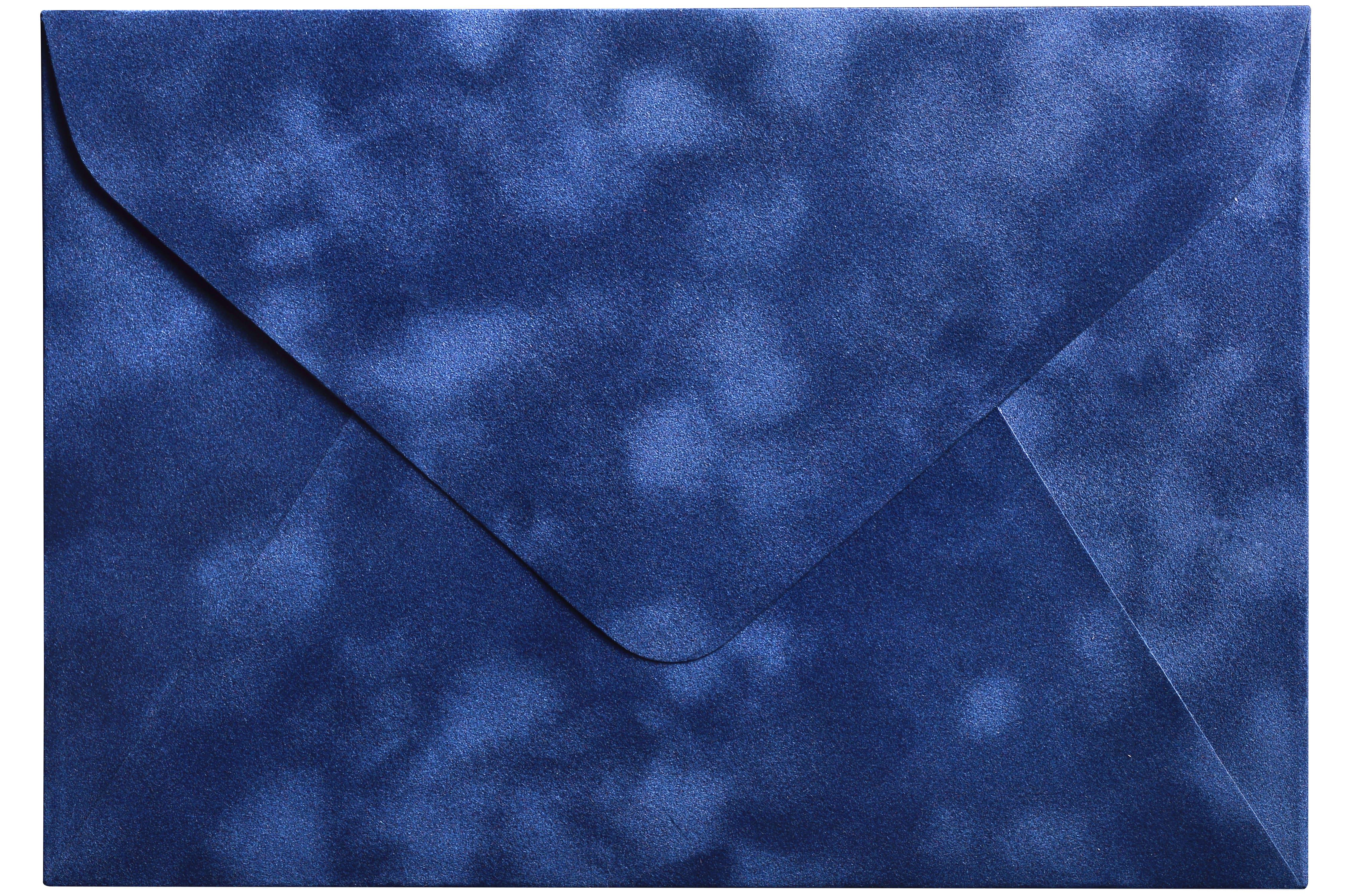 Конверт для денег C5 бархатный с легким мраморным эффектом 23х16 см Синий (382924380)