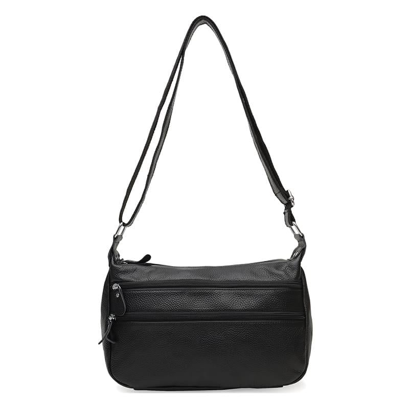 Сумка кожаная женская Borsa Leather K1028a Black