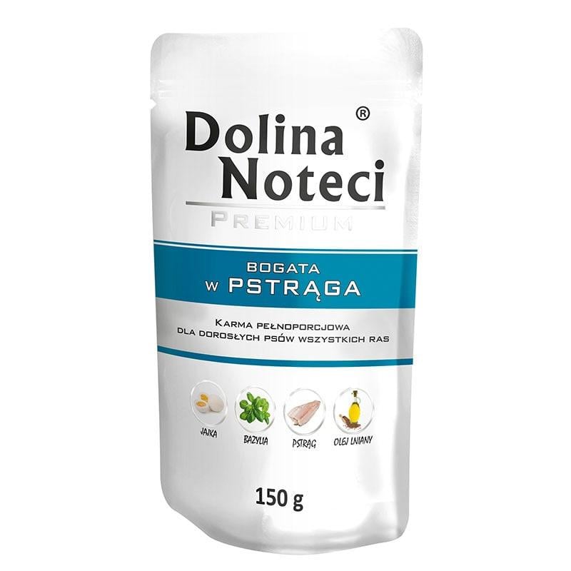 Блок влажного корма для собак всех пород Dolina Noteci Premium с форелью в паучах 10 шт. 1,5 кг (1736329268)