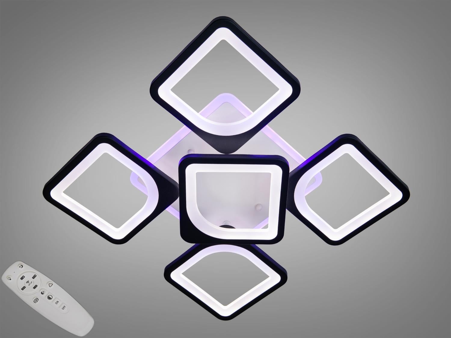 Люстра потолочная с диммером Diasha 8060 150 Вт Черный