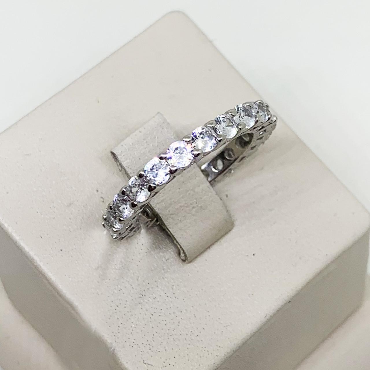 Кольцо серебряное Дорожка с кубическим цирконием р. 17,5 3,65 г (1600664631)