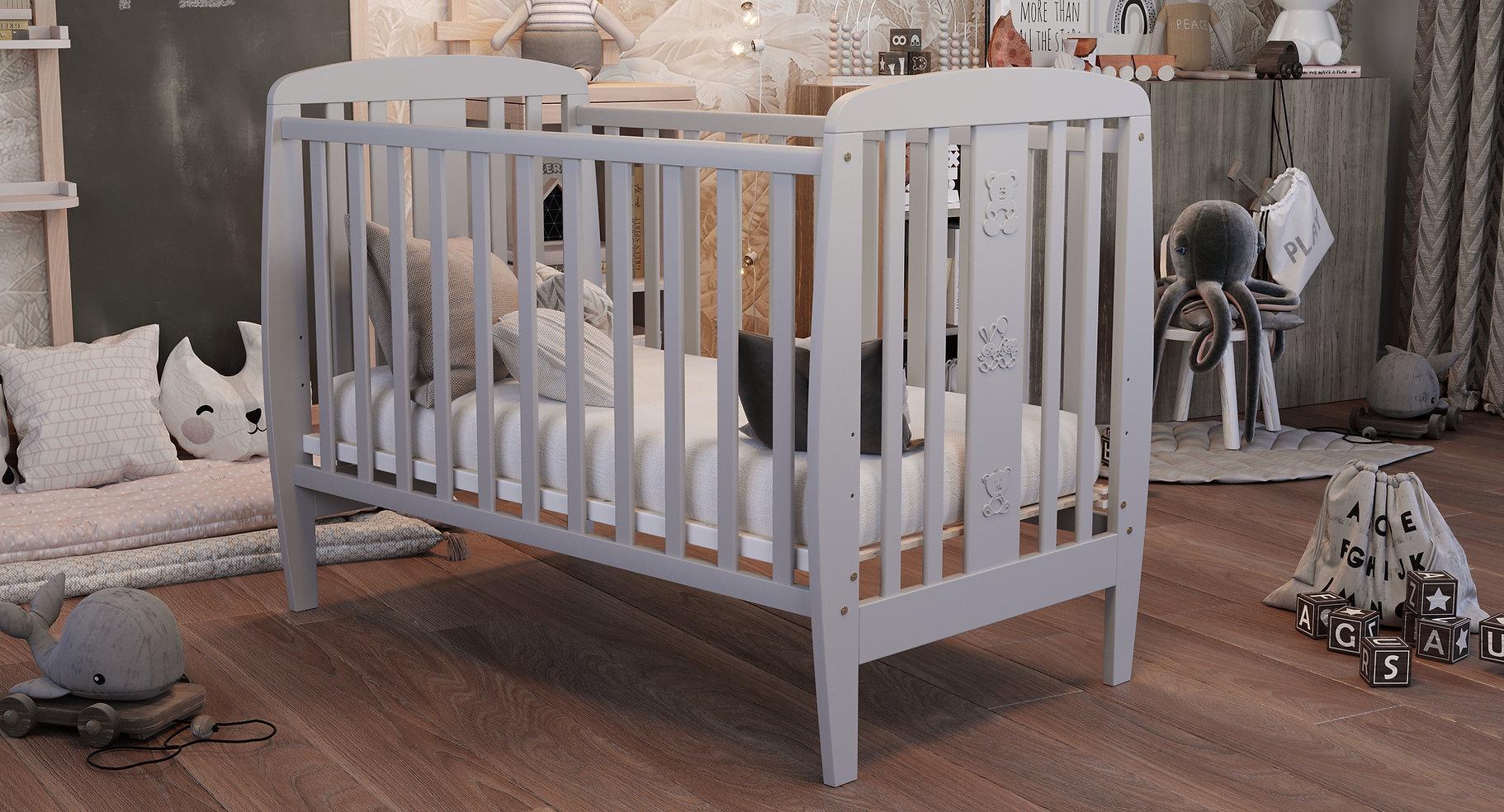 Детская кроватка Дубик-М Друзья Серый - фото 2