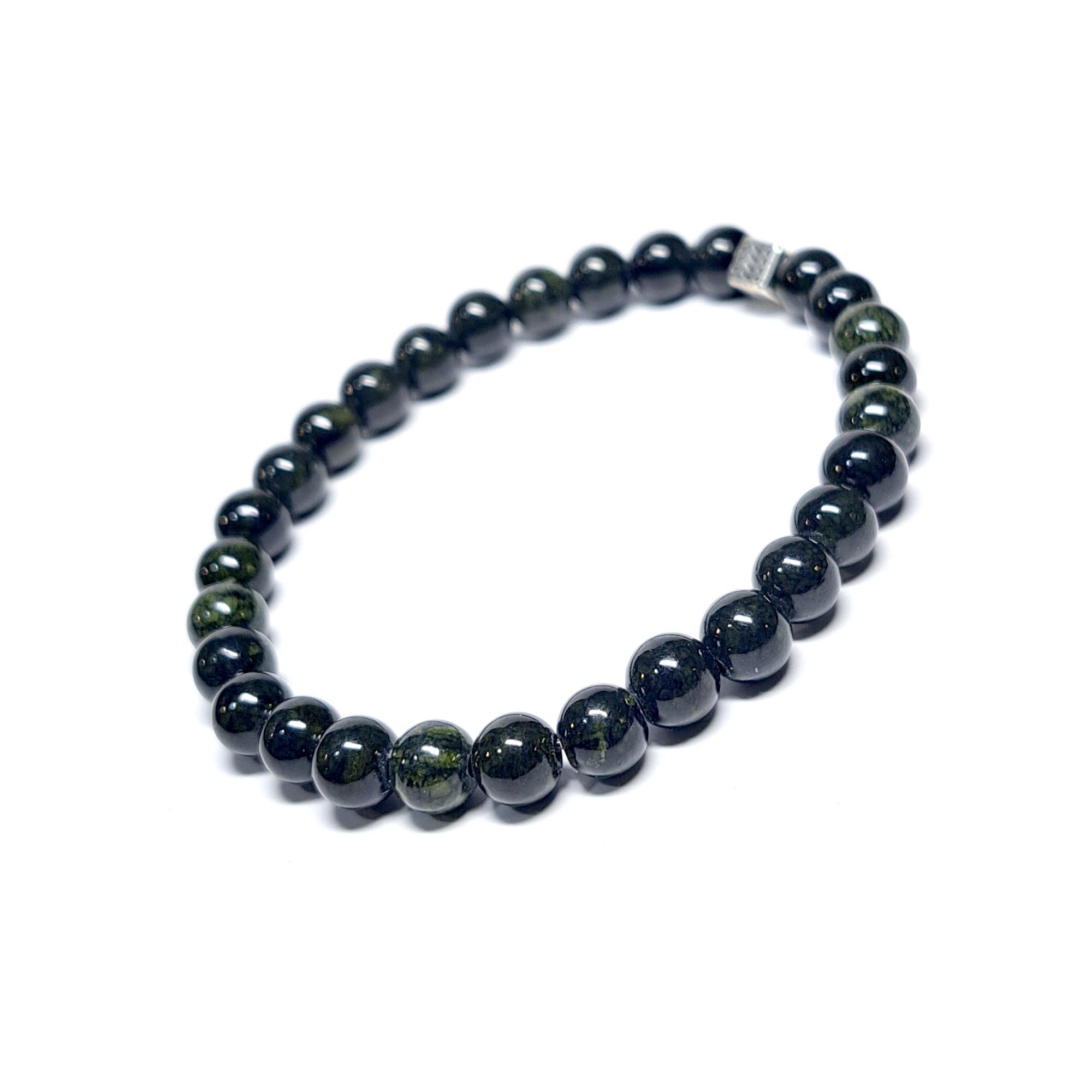 Браслет DARSANA из натурального камня змеевик d бусин 6 мм (DRSU005100)