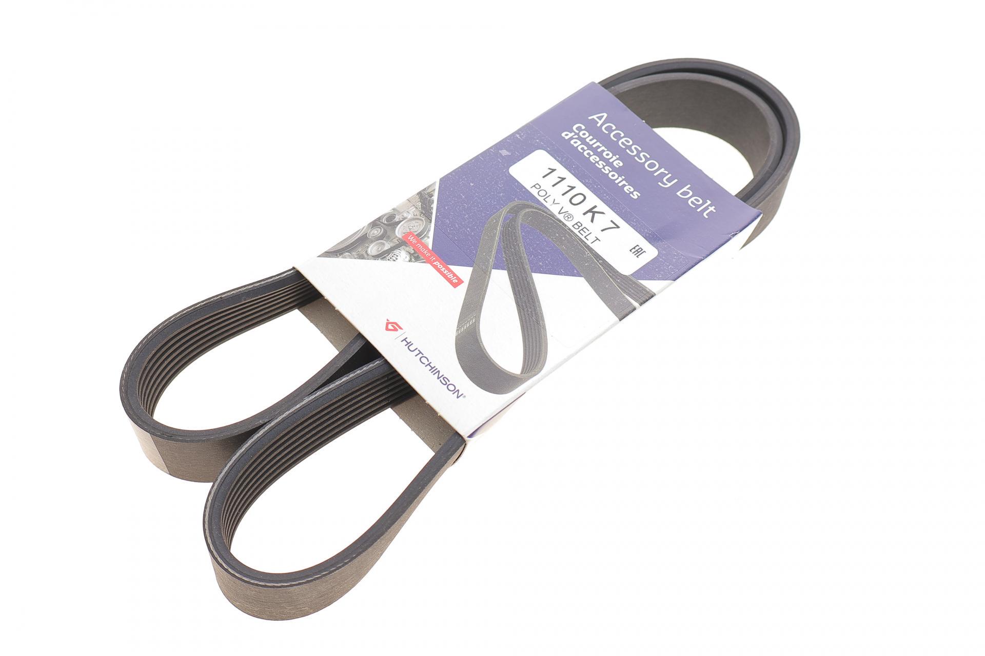 Ремень генератора HUTCHINSON Renault Master/Opel Movano 2.5CDTI/dCi 06- 7PK1110 (1110 K 7)