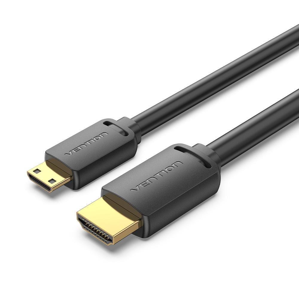 Кабель Mini HDMI на HDMI Vention 1 м 4K 60Hz Чорний (AGHBF)