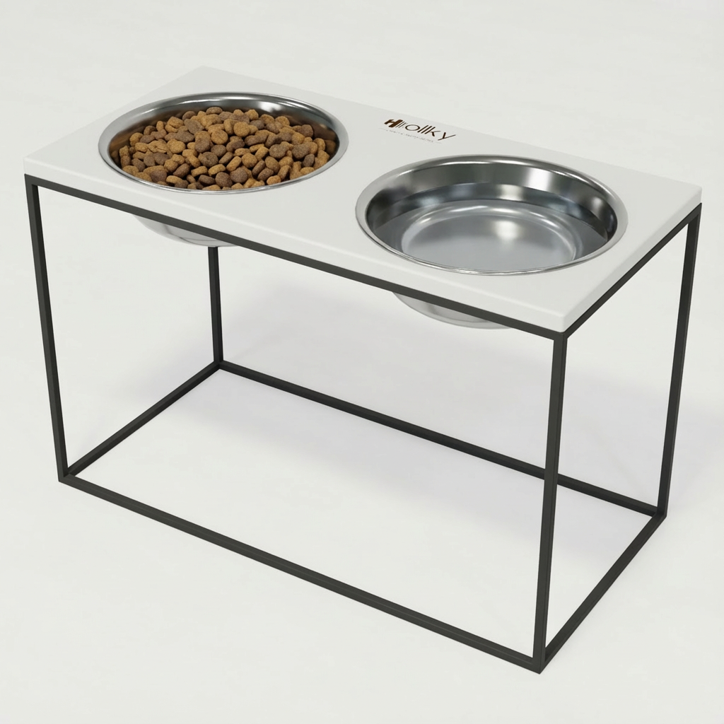 Миски на подставке для очень больших собак Hollky Base XXL40 2х2,8 л (BXXL40-643240-GRWH)