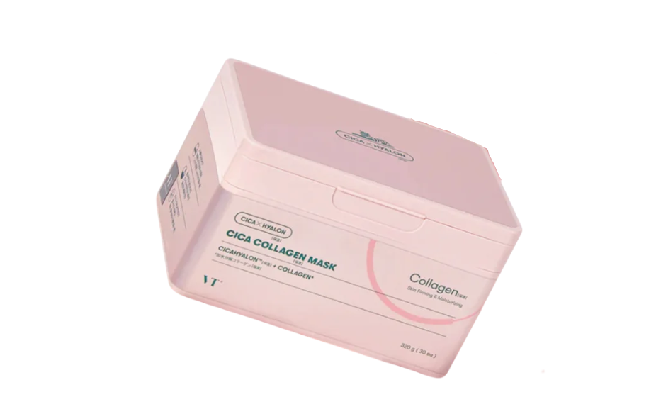 Набор масок для лица тканевых коллагеновых VT Cosmetics Cica для упругости кожи 30 шт. (VTPD40003)