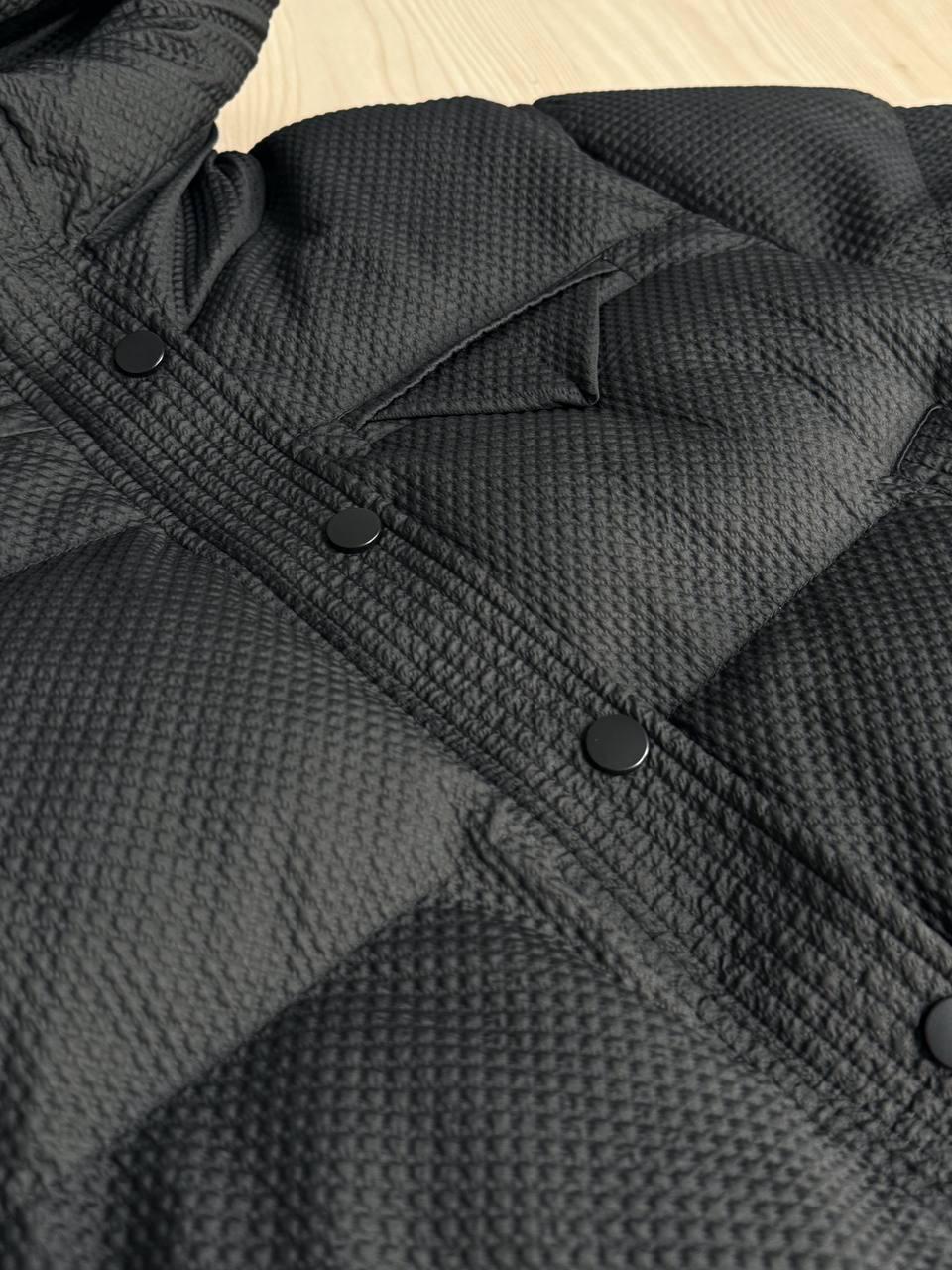 Куртка женская LADY YEP 10039 вафельная пуффер оверсайз с капюшоном р. 42 Черный (4887) - фото 2 Куртка женская LADY YEP 10039 вафельная пуффер оверсайз с капюшоном р. 42 Черный (4887) - фото 2