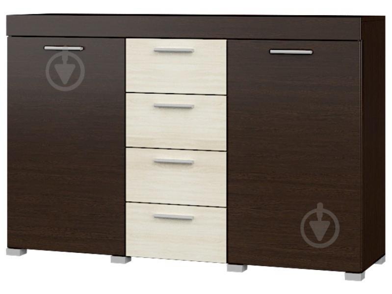 Комод для гостиной Эверест Британия К-7 венге дуб молочный