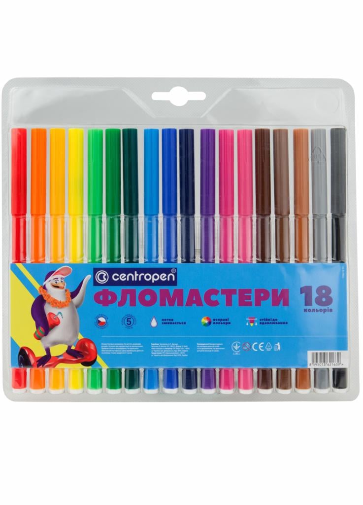 Фломастеры Centropen 7790/18 ТП 18 шт. (8595013621639)