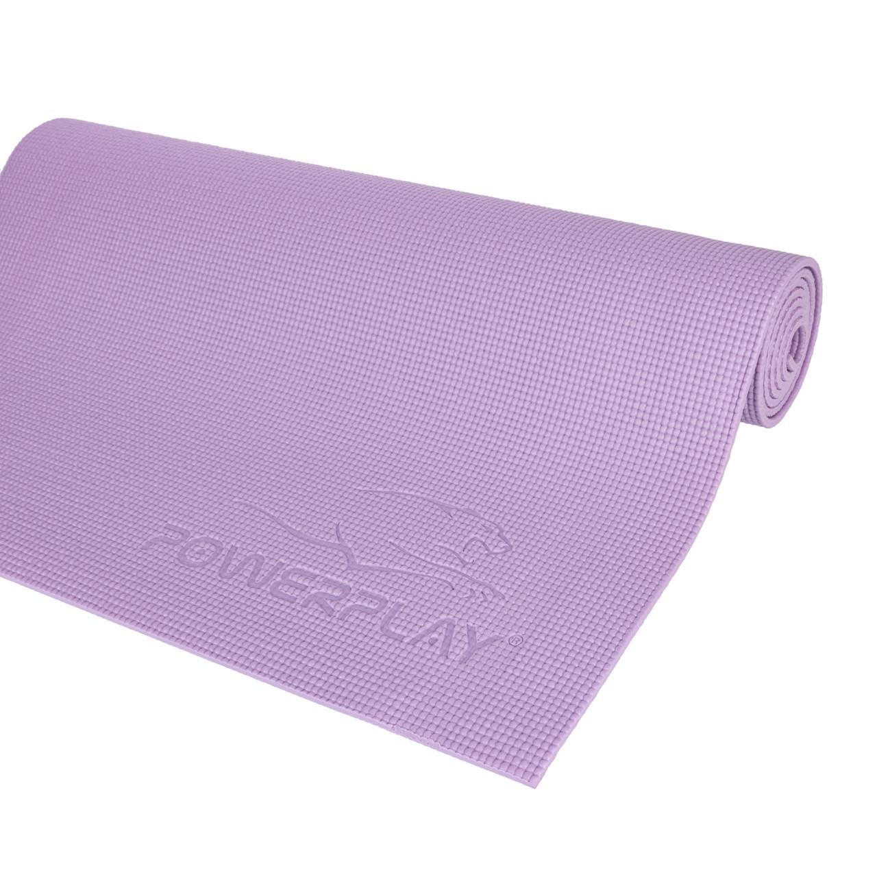 Коврик для йоги и фитнеса PowerPlay 4010 PVC Yoga Mat Лавандовый (20176189) - фото 4