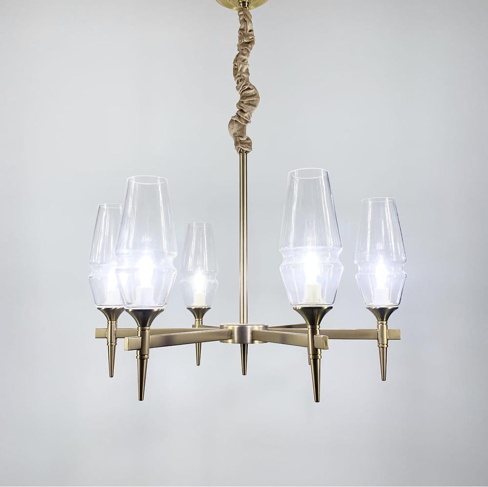 Підвісна люстра Lita із 6 видовженими плафонами (AT 22) - фото 1