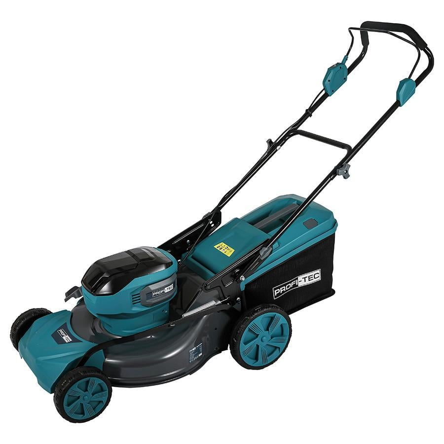 Газонокосарка несамохідна PROFI-TEC EcoCut 51 Pro акумуляторна з безщітковим двигуном Синій (GR-06600)