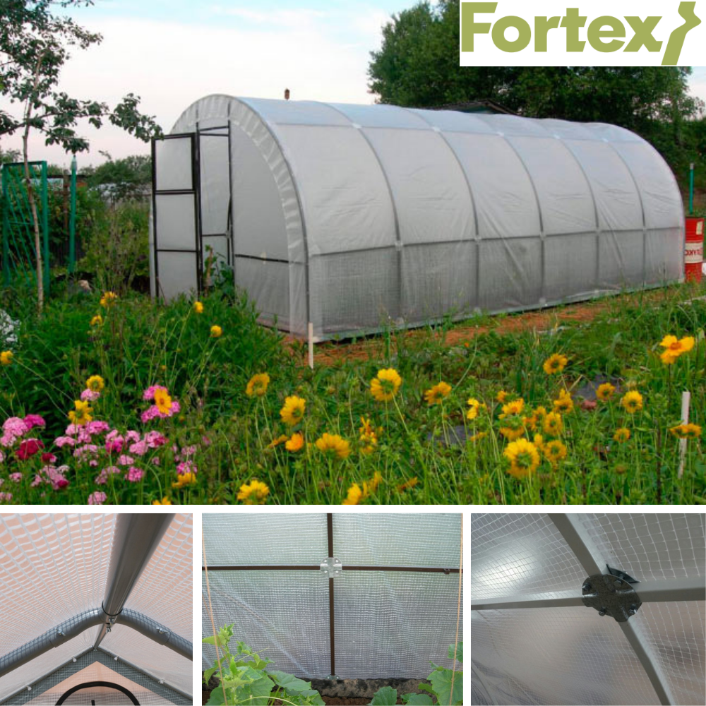Пленка полиэтиленовая армированная Fortex 6x15 м 90 м2 180 г/м2 Прозрачный (3500074) - фото 12