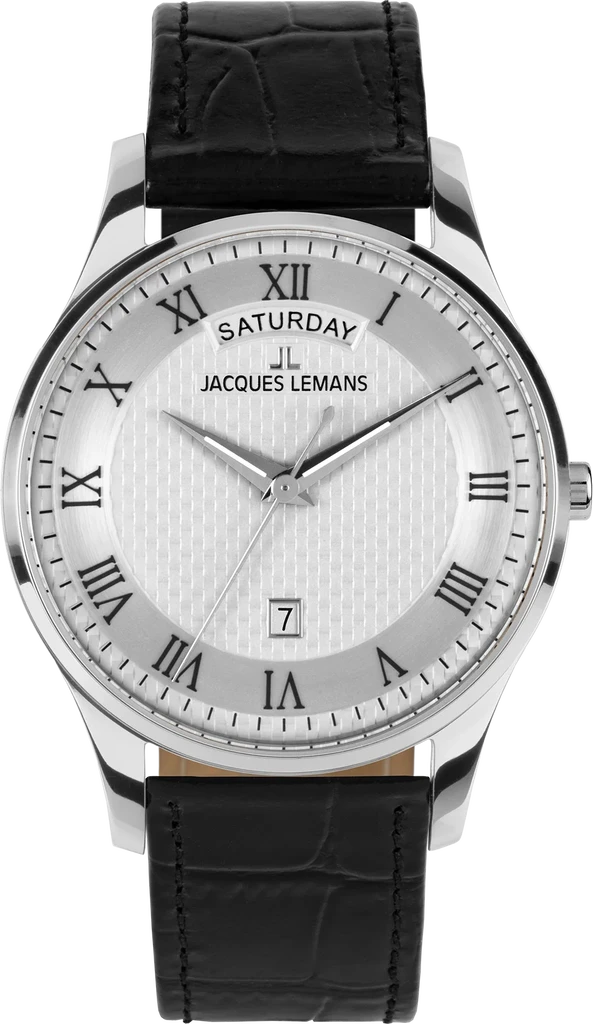 Наручний годинник чоловічий Jacques Lemans London 1-2193M з сталевим корпусом WR 50 м та сріблястим циферблатом Наручний годинник чоловічий Jacques Lemans London 1-2193M з сталевим корпусом WR 50 м та сріблястим циферблатом