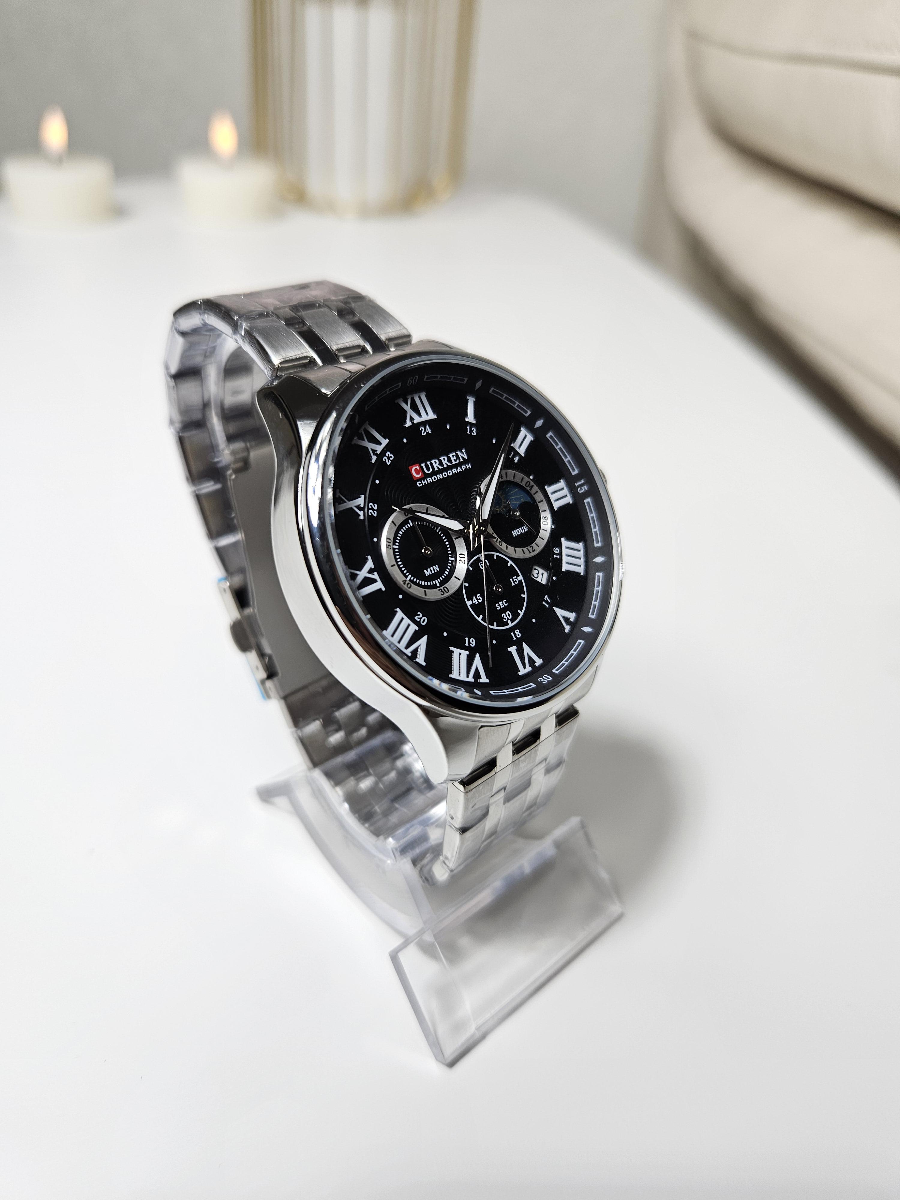 Наручний годинник чоловічий Сurren 8427 Silver/Black (1118) - фото 4 Наручний годинник чоловічий Сurren 8427 Silver/Black (1118) - фото 4