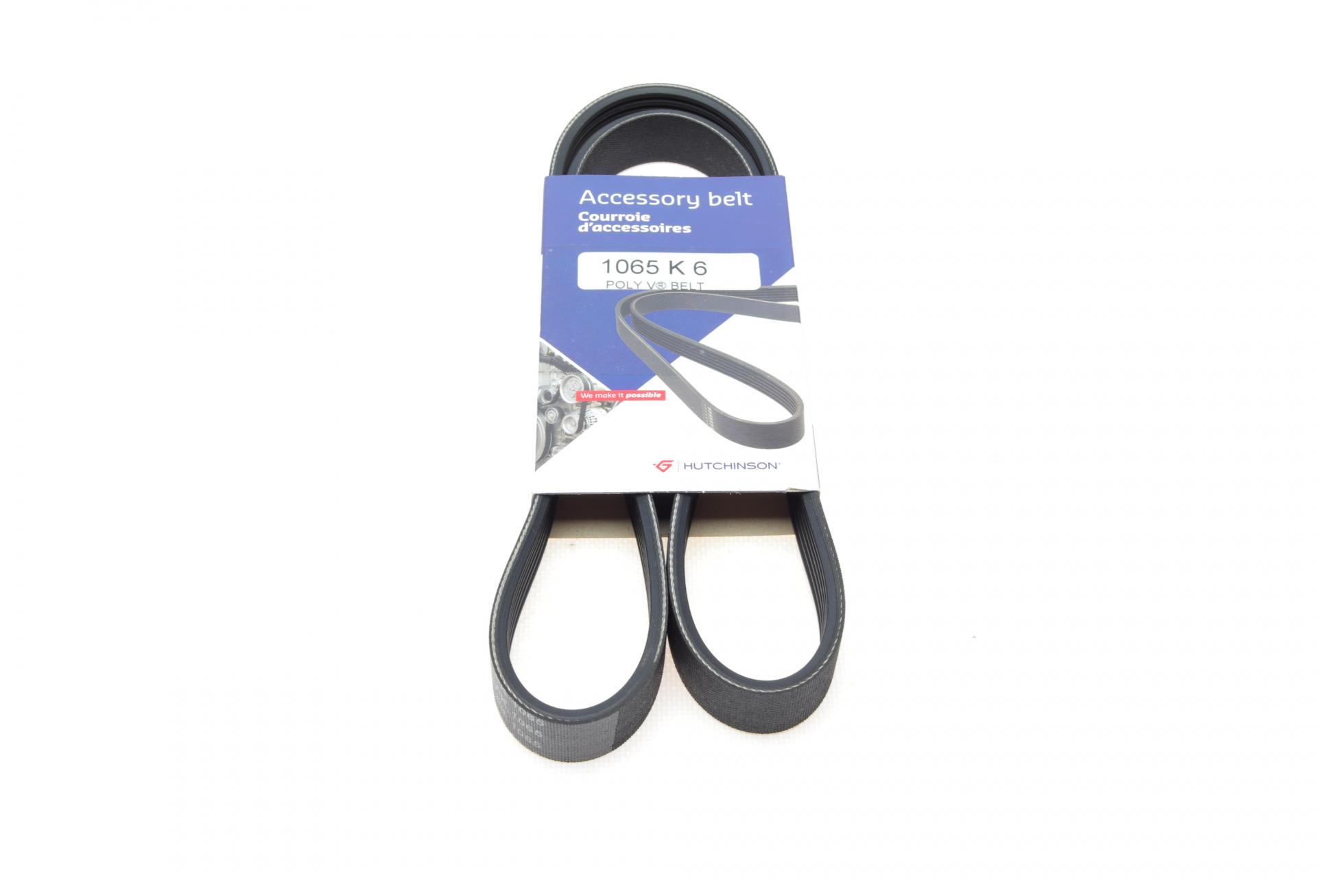 Ремень генератора HUTCHINSON BMW M3 E90 07-13/Peugeot 306 1.8-2.0 94-01/Citroen Xsara 1.8i 98-00 1065 K 6