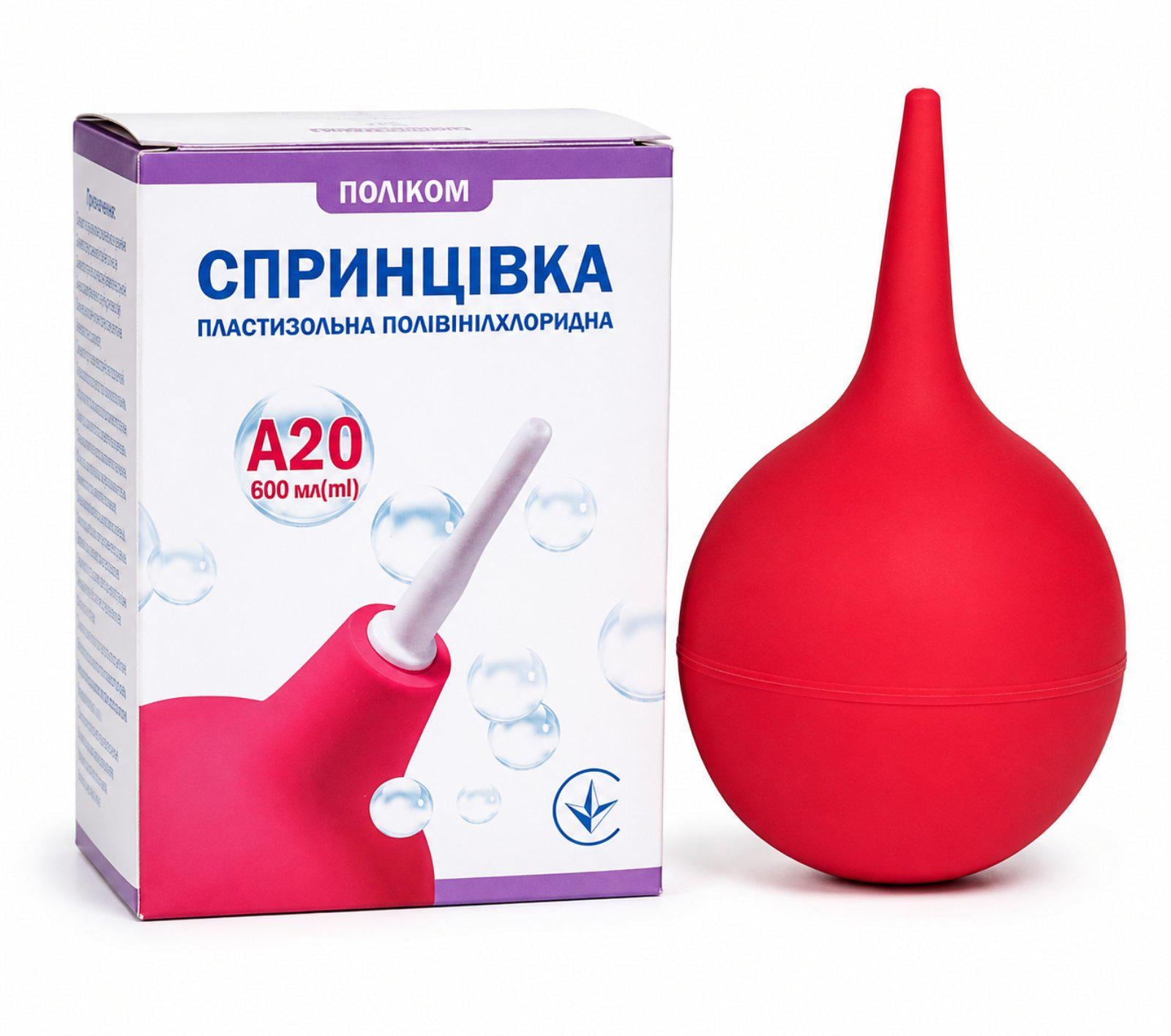 Спринцовка поликом А-20 600 мл с мягким наконечником (36996788)