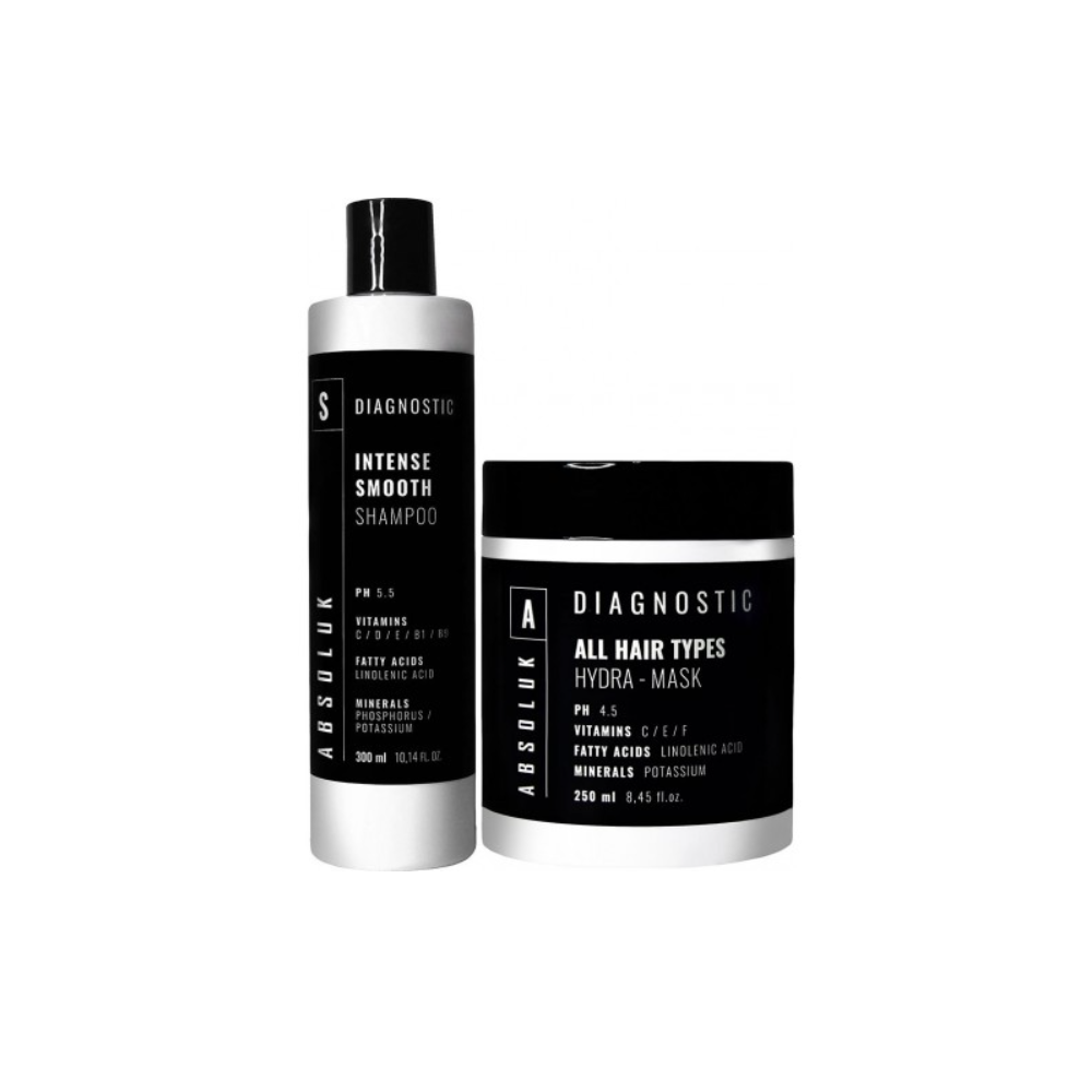 Набір для розгладження волосся ABSOLUK Diagnostic Intense Smooth 550 мл Набір для розгладження волосся ABSOLUK Diagnostic Intense Smooth 550 мл