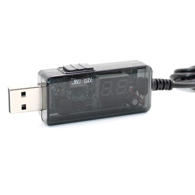 Кабель для роутера USB 5V to DC 9V/12V з вибором напруги (ME0018984) - фото 5