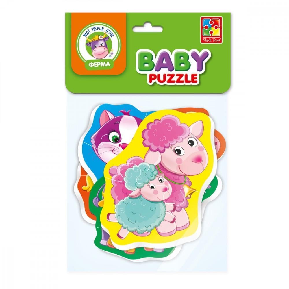Пазли бебі Vladi Toys Мама та малюк українською (VT1106-97)