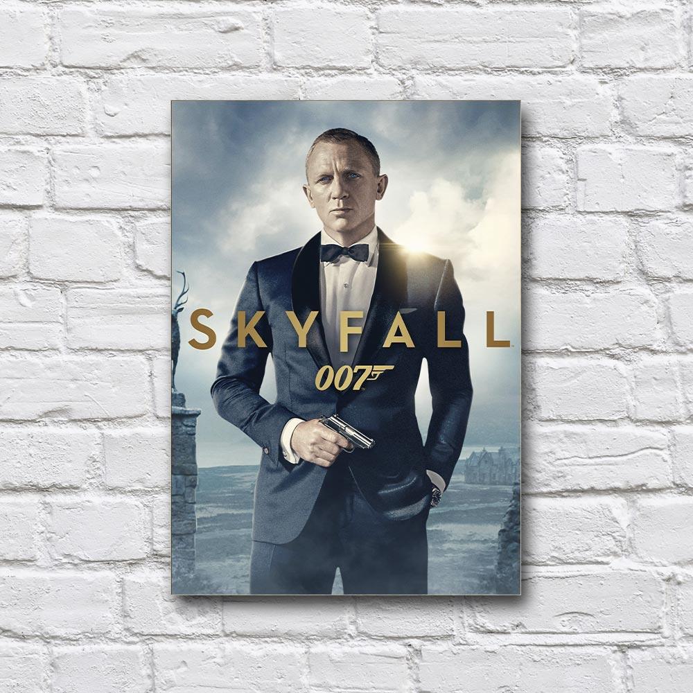 Постер деревянный фильм «007: Координаты Скайфолл» 210х297 мм (21264898)