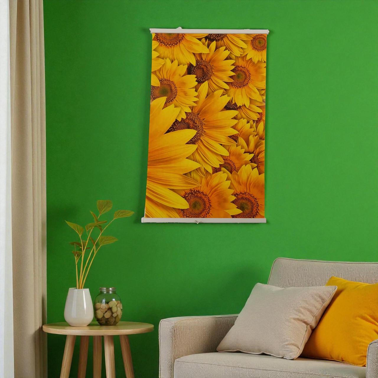 Инфракрасный обогреватель пленочный настенный Картина Подсолнухи 450 Вт 100х63 см