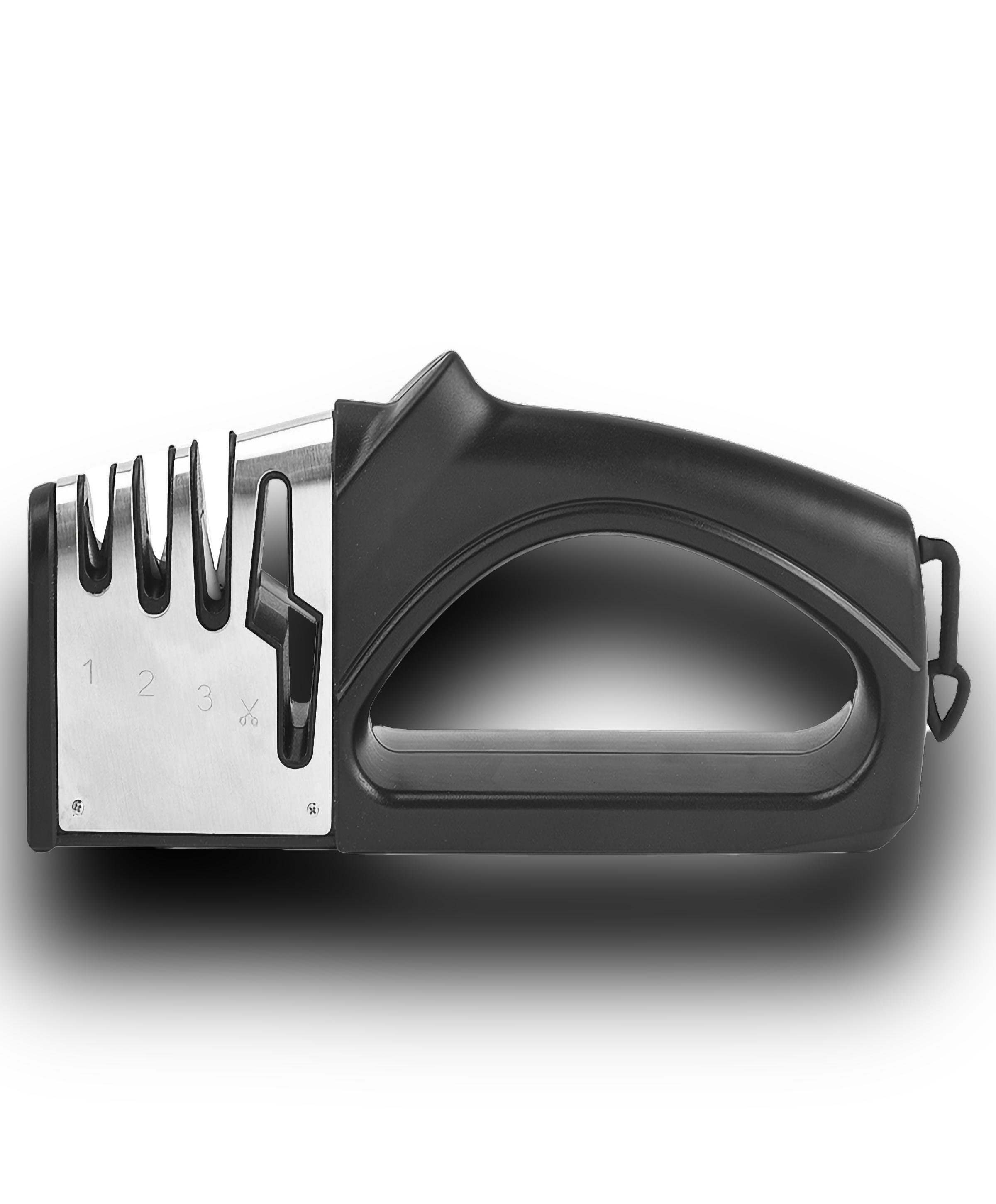 Точилка для ножів і ножиць ручна 4в1 Kayfovo BL-4 для сталевих керамічних ножів (28942) Точилка для ножів і ножиць ручна 4в1 Kayfovo BL-4 для сталевих керамічних ножів (28942)