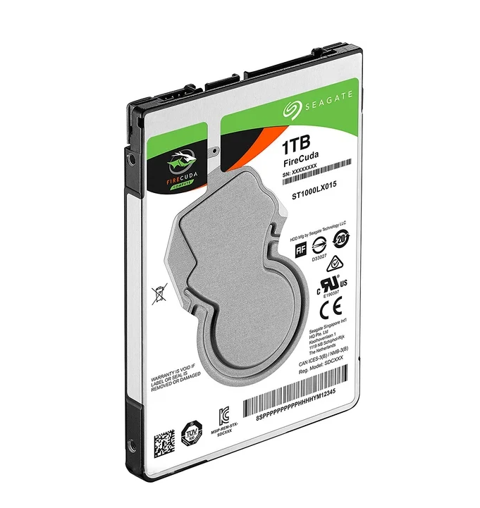 Жесткий диск HDD 2,5" SATA 1.0TB Seagate FireCuda 5400rpm 128MB (ST1000LX015)