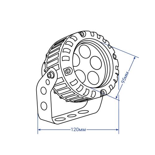 Світильник вуличний настінний 5 Вт 2700К Feron Сірий (LL-882) - фото 3 Світильник вуличний настінний 5 Вт 2700К Feron Сірий (LL-882) - фото 3