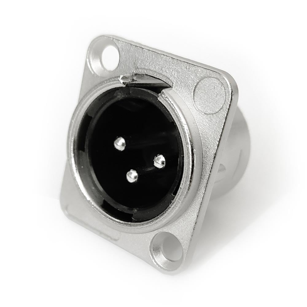 Панельный разъем Moco XLR-P3M D-посадка штекер 3 контакты пайки (10973629)
