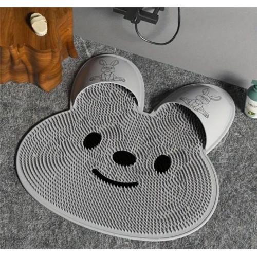 Масажний килимок для душу Зайчик протиковзкий 45 см Сірий (s_01407_n) - фото 2 Масажний килимок для душу Зайчик протиковзкий 45 см Сірий (s_01407_n) - фото 2