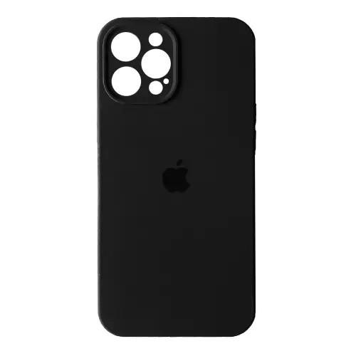 Силиконовый Чехол Накладка Закрытая Камера Silicone Case Full Camera Для iPhone 12 Pro Max Black Силиконовый Чехол Накладка Закрытая Камера Silicone Case Full Camera Для iPhone 12 Pro Max Black