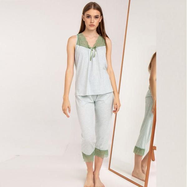 Піжама жіноча бриджі/майка M (7534)