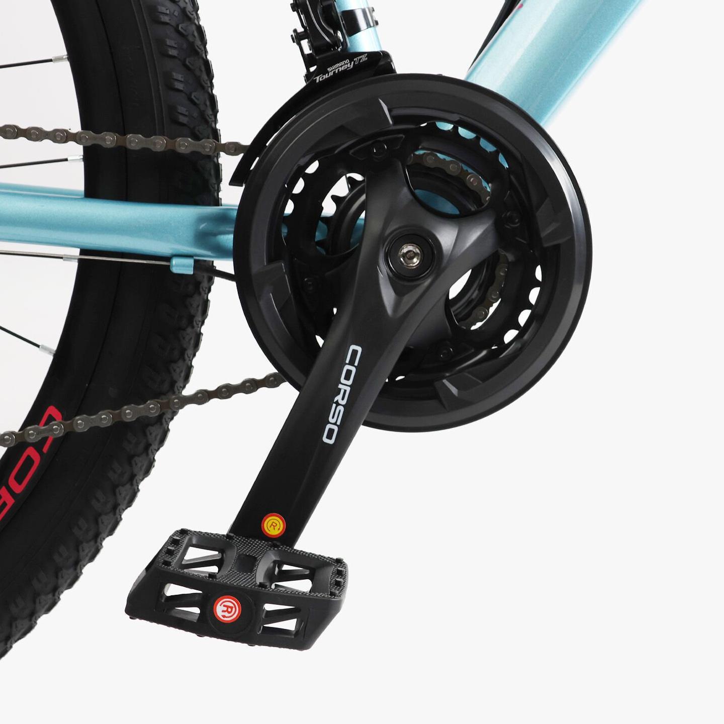 Велосипед горный Corso Amber 27,5" рама 15" Голубой - фото 8 Велосипед горный Corso Amber 27,5" рама 15" Голубой - фото 8