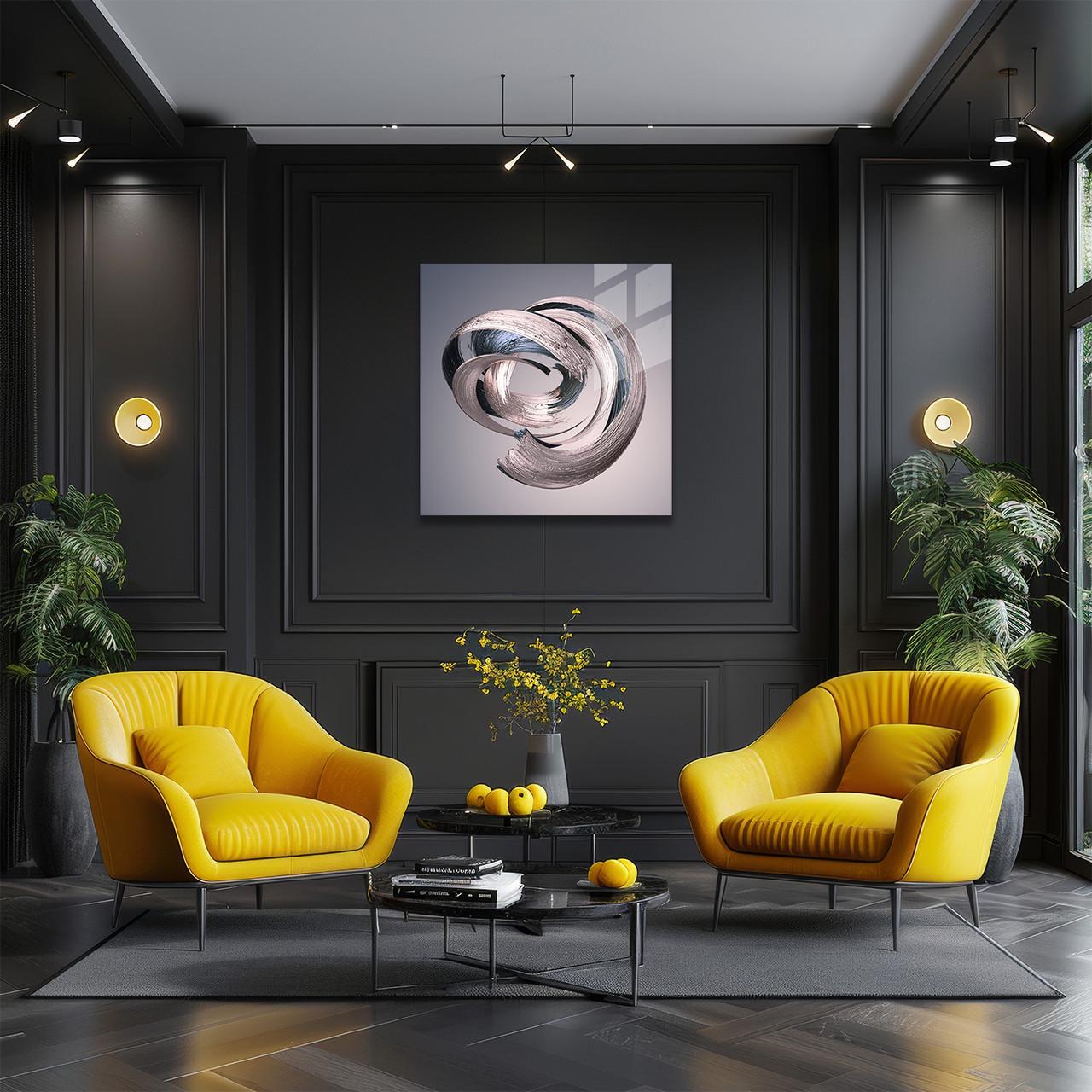 Картина на стекле NovellaPrint Танец металла 90х90 см (502.3) - фото 3