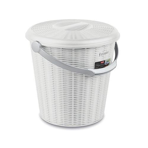 Ведро с крышкой Stefanplast Elegance пластиковое 10 л (29600)