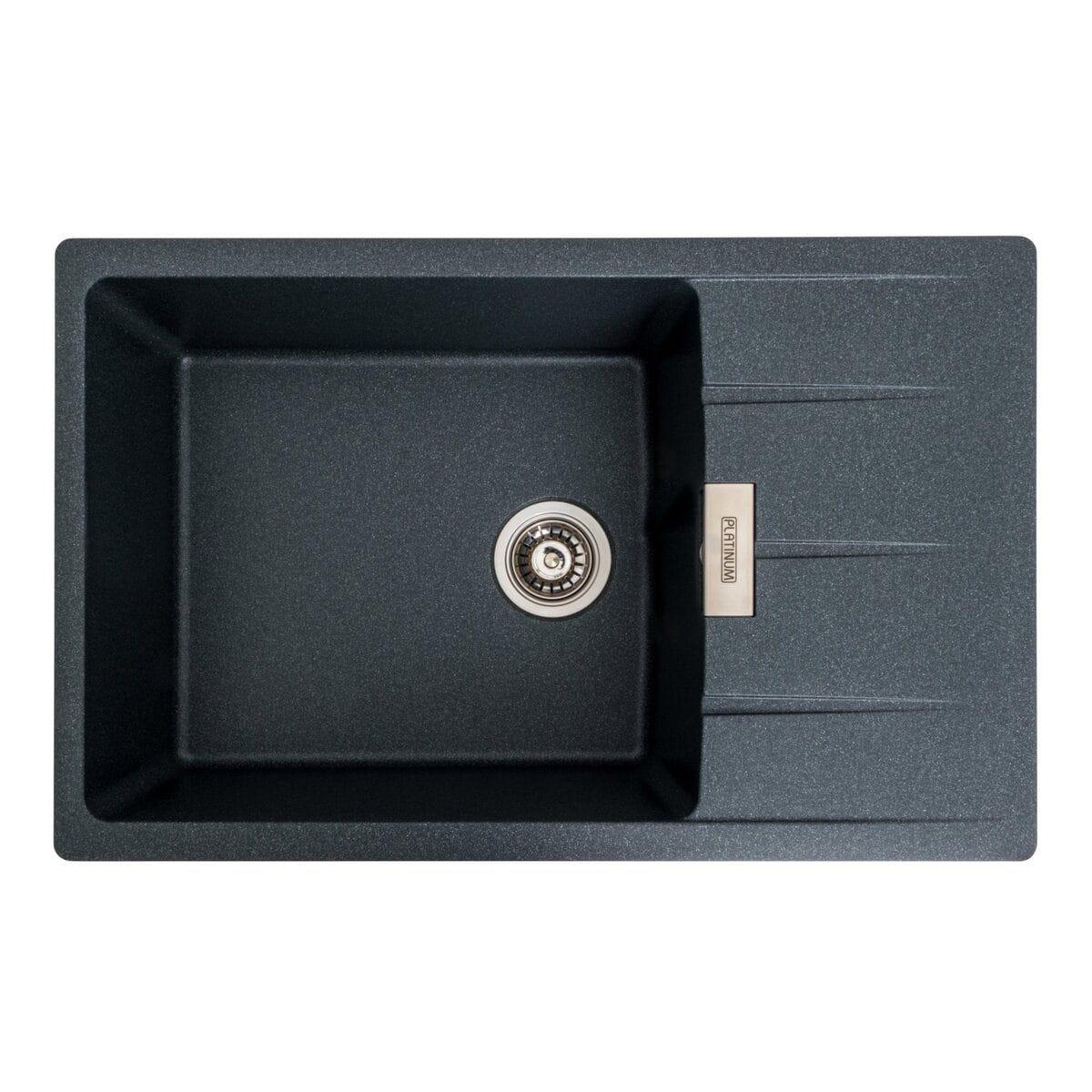Мойка гранитная Valeso Roma 780х500 врезная прямоугольная Антрацит матовый (PLTM-SP000047164)